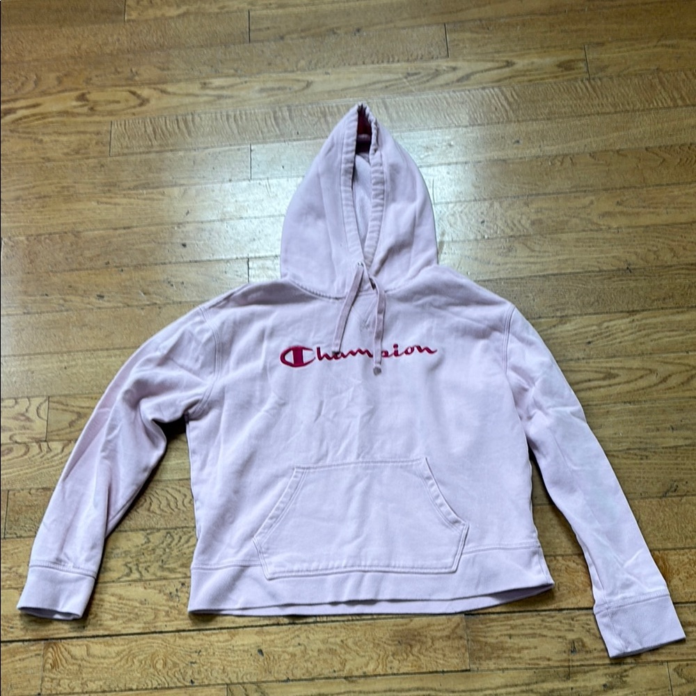 Champion Women's Pink Hoodie Sweater